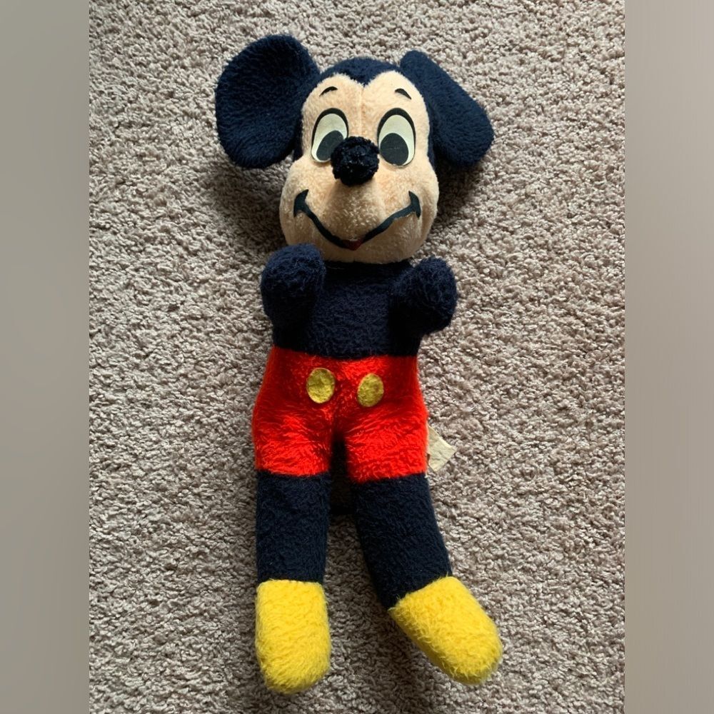Vintage 1950s Rare Blue Mickey Mouse Walt Disney 20” California Stuffed Toys